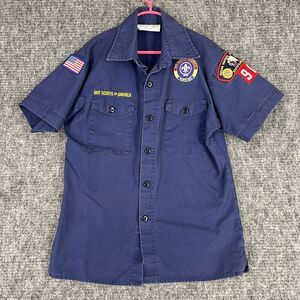Boys Scouts Shirt Boys Large Blue Youth Shortsleeve South Carolina Indian Waters